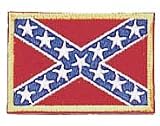 1862 Rebel Confederate Flag Patch