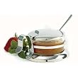 Norpro Stainless Steel/Glass Condiment Dish/Spoon NEW