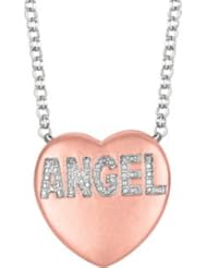 Sweethearts® Heart Shaped Necklace Pendant Rose Gold Plated-Sterling Silver 650271