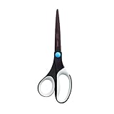 Scotch Precision Ultra Edge Non Stick Scissor, 8-Inch, Brown with Assorted Accent Colors (Dot Color Will Vary) (1468TUNS-MIX)