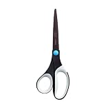 Scotch Precision Ultra Edge Non-Stick Scissor, 8-Inch, Brown with Assorted Accent Colors (Dot Color Will Vary) (1468TUNS-MIX) ~ Scotch