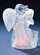 Icy Crystal LED Lighted Angel with Hymn Book Christmas Figure