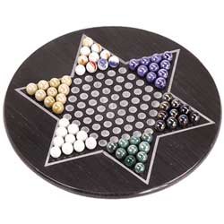 CHH Imports 12 Inch Marble Chinese Checkers Set by CHH