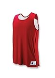 IMAGE OF Adult Reversible Mesh/Tank Jersey Black/White XL