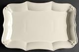 Casafina Vintage Port Cream Rectangular Serving Platter, Fine China Dinnerware