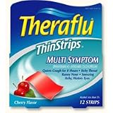 Search : TheraFlu Multi-Symptom Thin Strips, Cherry 12 ea