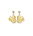 14K Gold Over Solid Silver Minnie Mouse Dangle title=