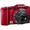 Olympus SZ-12 14MP Digital Camera with 24x Wide-Angle Zoom (Red)