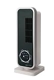 Nscessity Mini Tower Fan In Black Featuring 3 Speeds, Timer, Ioniser And Oscillation