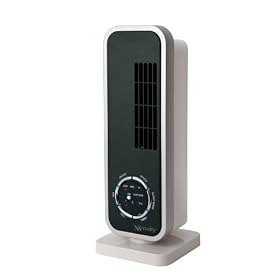 Nscessity Mini Tower Fan In Black Featuring 3 Speeds, Timer, Ioniser And Oscillation
