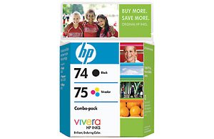 Buy HP 74/75 Black/tricolor Inkjet Combo Pack with Viv online at Discounted New and Used prices. Delivered to your door with Off-The-Bookshelf.