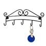 Key Rack - Scroll (Black) (3.75"H x 9.5"W x 1.1"D)