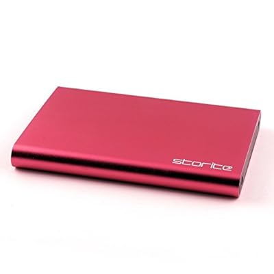 2.5 inch SATA USB 2.0 Hard Drive Enclosure/Caddy - (Hard Drive Not included) (Red)
