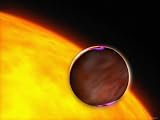 Shows a Dramatic Close-Up of the Extrasolar Planet XO-1B Passing in Front of a Sun-Like Star Photographic Poster Print by Stocktrek Images, 12x9