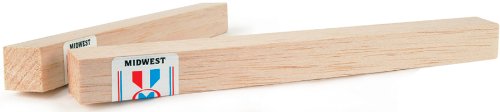 Midwest Products Balsa Wood Block, 12 x 2 x 3-Inch