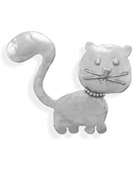 Genuine Elegante Individual Pendant. Oxidized Cat Pin/Pendant. 100% Satisfaction Guaranteed.