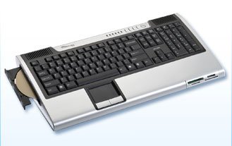 All-in-One PC: Inside a Keyboard - 4GB, Intel Core2Quad Q8200, 500GB