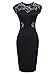 Mooncolour Women's Ladies Sexy Sleeveless Lace Bodycon Pencil Cocktail Party Dresses