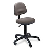 IMAGE OF Precision Desk-Height Swivel Chair, Dark Gray Fabric