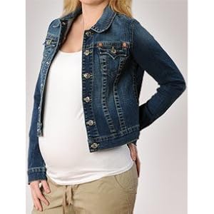 Buy A Pea in the Pod Collection: True Religion Signature Pocket Plain Weave Denim Maternity Jacket by True Religion