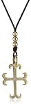 Mizuki Brown Poly-Silk Charm Gothic Necklace