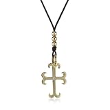 Mizuki Brown Poly-Silk Charm Gothic Necklace