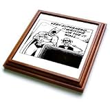 Londons Times Funny Music Cartoons - Batman And Stevie Wonder Duet, Very Superhero - Trivets