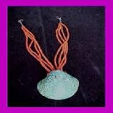 RARE MID-CENTURY Inlaid TURQUOISE SHELL - Circa 1950's