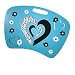 Snow Leopard Flower Heart Girls LAP Desk Portable Travel