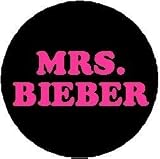 MRS. BIEBER Pinback Button 1.25" Pin / Badge Justin Pink