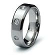 Stainless Steel Ring with CZ (Sizes 8-13)