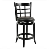 Kyoto Swivel Stool - Black (24")