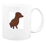 Mug with smooth, dog, daschund, haired, pet, animal