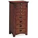 Jewelry Armoire - Eight-Drawer Jewelry Armoire with Oak Finish - (Oak)