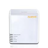 Sapido MB-1112 SIM Card Mobile Hotspot, Wireless N 3G/4G Modem Router w/ Built-in Rechargeable Battery, Power Saving 300 Mbps Wi-Fi 802.11n Broadband Router w/ USB 2.0 Port and Dual Active Firewalls, Compatible w/ iPhones, Androids, Blackberry Phones