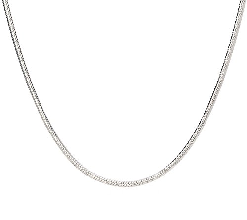 3mm thick solid sterling silver 925 stamped Italian round link SNAKE CHAIN necklace bracelet anklet with lobster claw clasp jewellery jewelry fits Pandora charms - Available in lengths: inch 6