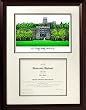 U.S. Military Academy Scholar Scholar Mahogany Framed Lithograph w/Diploma Opening