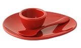 BlissHome, Nigella Lawson's Living Kitchen, Melamine Egg Cup, Spoon and Saucer, Red