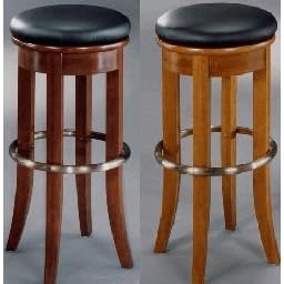 Solid Wood Swivel Bar Stools In Oak or Cherry by Furniture
