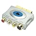 LINDY SCART Adapter (S-Video, Composite & Audio) - Premium Gold