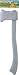 Wizard of Oz Tin Man Axe Officially Licensed TM Wizard of Oz Costume Accessory/Toy