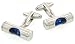 Funky functional silver plated spirit level cufflinks with blue liquid with presentation box Funky functional silver plated spirit level cufflinks with blue liquid with presentation box