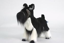 Miniature Schnauzer Black Stuffed Plush Dog by Hansa 18" L