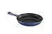 Le Creuset Cast Iron Satin Black Interior Omelette Pan, Graded Blue, 20 cm