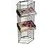 Atlantic Onyx 1331 28 DVD/Games Tower (Matte Black Steel)