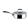 Circulon Steel Elite Stainless Steel Covered Saute Pan, 24 cm, 2.8 Litre