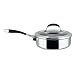 Circulon Steel Elite Stainless Steel Covered Saute Pan, 24 cm, 2.8 Litre