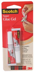 Scotch Super Glue Gel Clear 2gm 2 Pk AD112 Pack Of 12