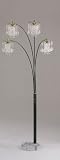 Crystalline Decor Black Floor Lamp By Acme Furniture