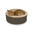 K&H Thermo-Kitty Bed, 16-Inch Diameter, Mocha